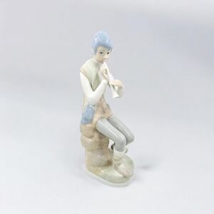 Casades Porcelain Figurine Young Man Playing Flute Made In Spain No Box